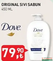 DOVE ORİGİNAL SIVI SABUN 450 ML DOVE ORİGİNAL SIVI SABUN 450 ML